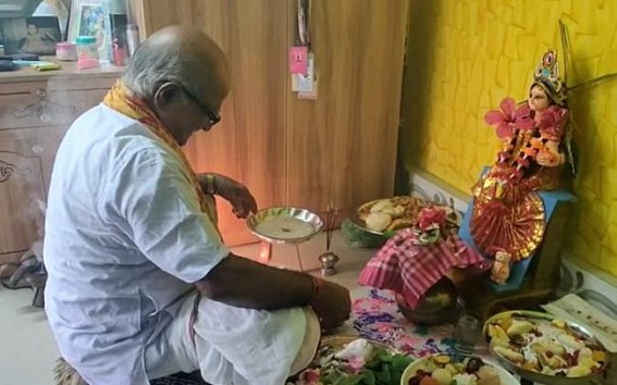 Households celebrate Laxmi puja